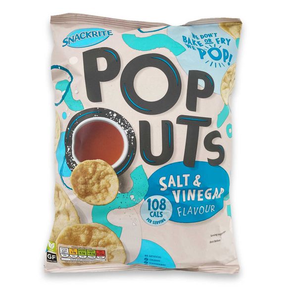 Snackrite Pop Outs Salt & Vinegar 100g